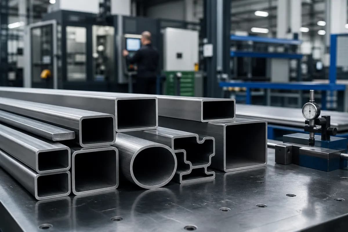 Precision square and rectangular steel profiles for furniture and industrial manufacturing